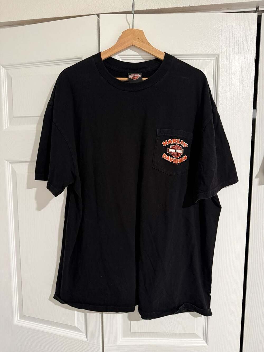 Harley-Davidson Zips MI Graphic Pocket T-Shirt Black Sz XL